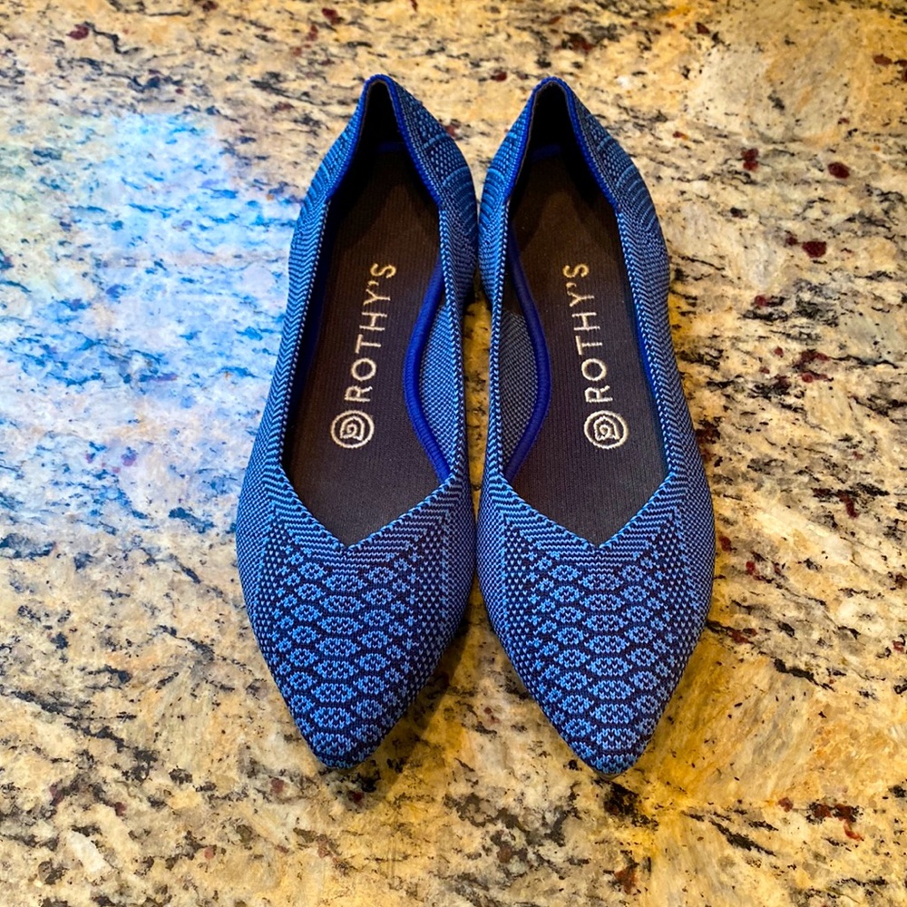 Rothy’s The Point Blue Python